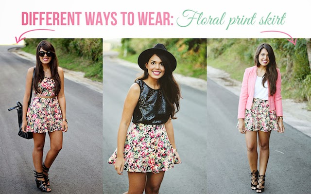 Simple Ways to Wear a Floral Skirt (with Pictures) - wikiHow